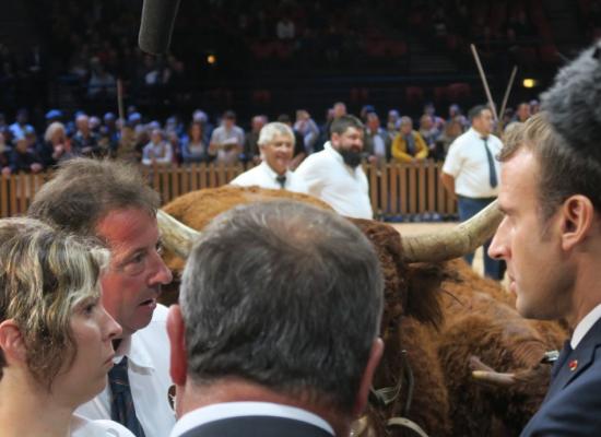 échange avec président Macron