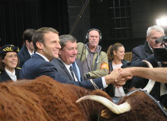 échange avec président Macron
