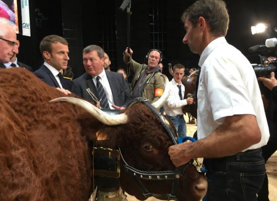 échange avec président Macron
