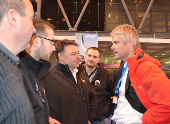 Laurent WAUQUIEZ sur le stand Salers